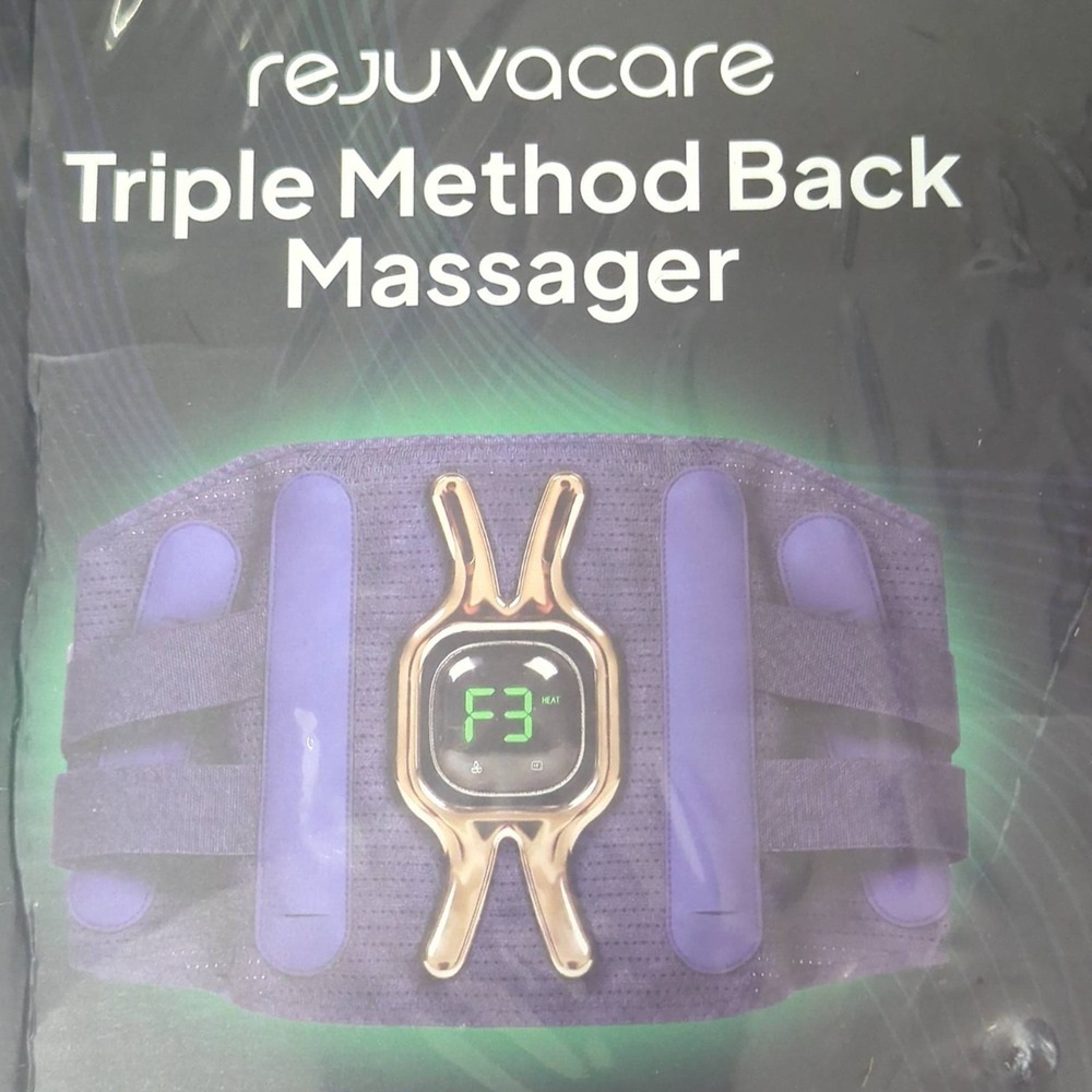 Rejuvacare Back Vibration Massager with Infrared Heat, Massage Triple Method
